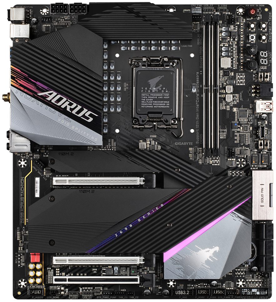 GIGABYTE Z690 AORUS TACHYON / LGA1700 / Intel Z690 / 2x DDR5 / 4x M.2 / HDMI / USB-C / WiFi / EATX